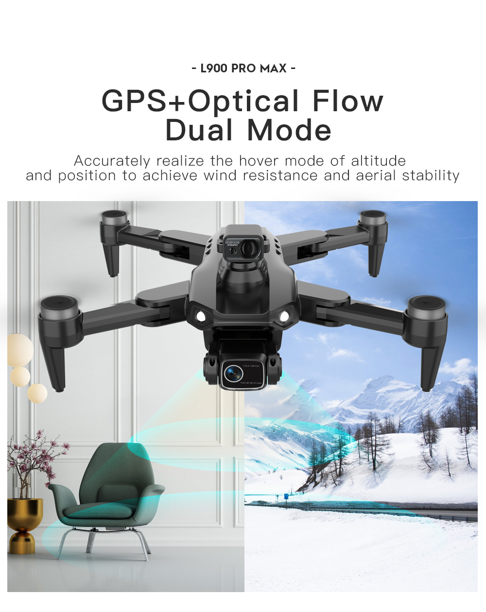 LYZRC L900 PRO MAX Laser per e - Drone Gimbal 2 Axis recensione e prezzo
